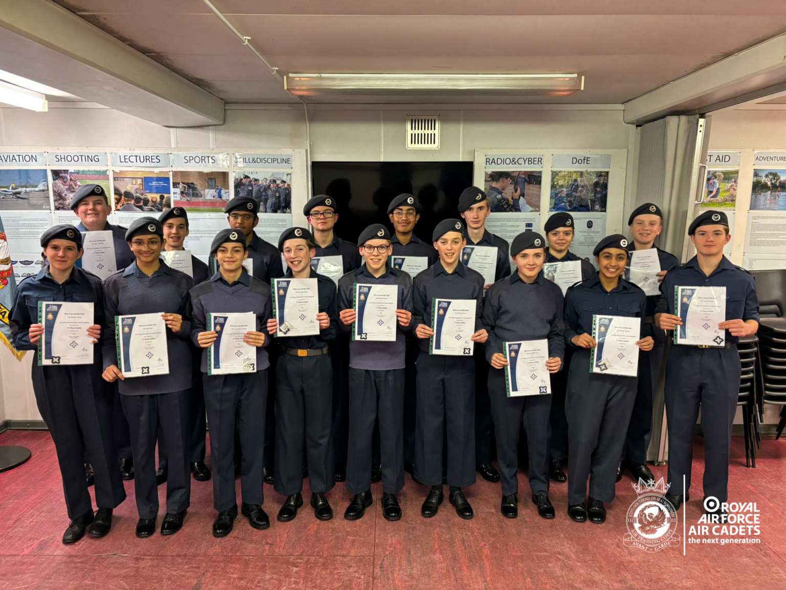 First Class Achievement: 17 Cadets Reach Their First Milestone - 1312 ...